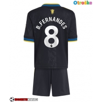 Otroške Nogometnih dresov Manchester United Bruno Fernandes #8 Tretji 2025-26 Kratki rokavi (+ hlače)